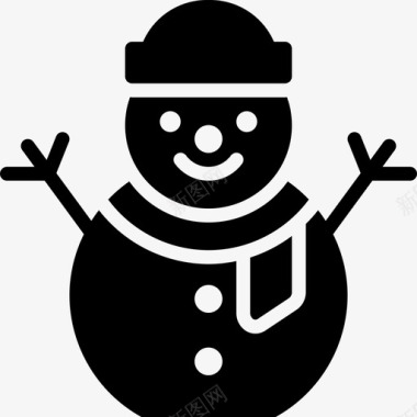 雪人197年圣诞节加油图标图标