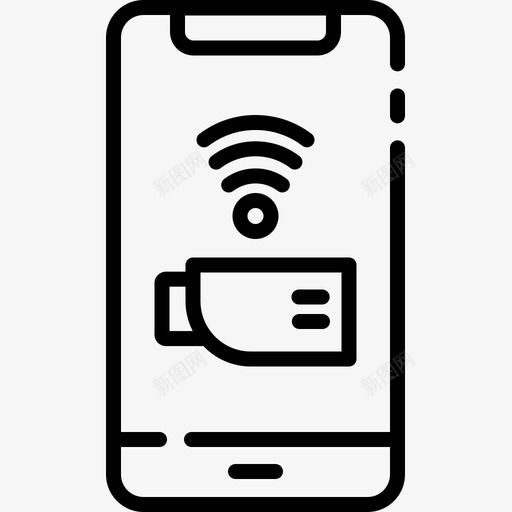 移动智能家居11线性图标svg_新图网 https://ixintu.com 智能家居11 移动 线性