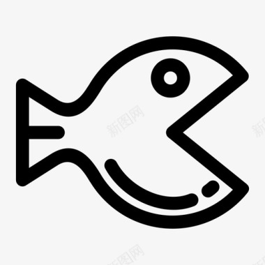 鱼动物潜水图标图标