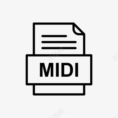 midi文件文件图标文件类型格式图标