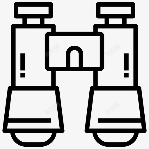 双筒望远镜探险家寻找图标svg_新图网 https://ixintu.com 冒险 双筒望远镜 寻找 徒步旅行和露营线路图标 探险家 搜索 视觉