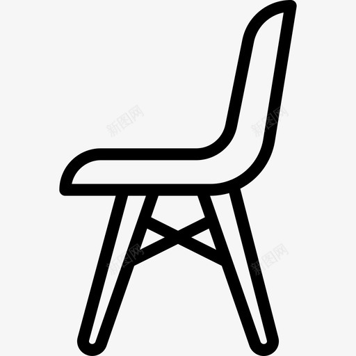 椅子家具110直线型图标svg_新图网 https://ixintu.com 家具 椅子 直线 线型