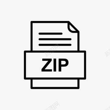 zip文件文档图标文件类型格式图标