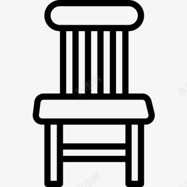 椅子家具126直线型图标图标