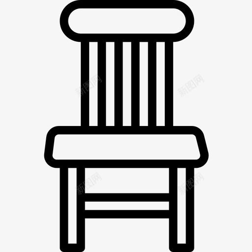 椅子家具126直线型图标svg_新图网 https://ixintu.com 家具 椅子 直线 线型