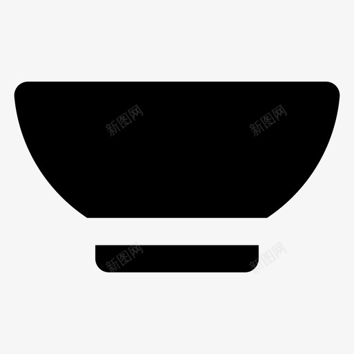 碗食物厨房用具图标svg_新图网 https://ixintu.com 厨房用具 器具 图标 字形 抹刀 材料 用户界面 食物