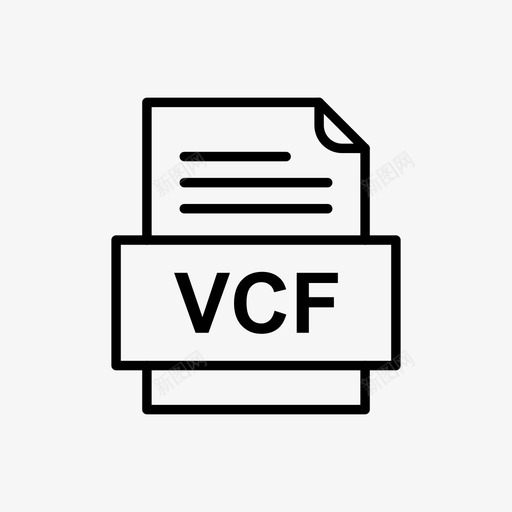 vcf文件文件图标文件类型格式svg_新图网 https://ixintu.com 41种 vcf 图标 文件 格式 类型