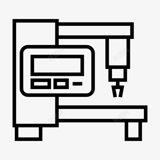 机器设备工厂图标svg_新图网 https://ixintu.com 制造 工厂 机器 机器人 机器线 设备