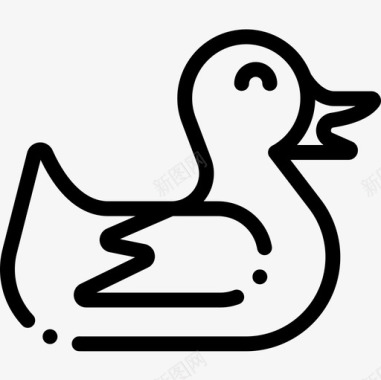 鸭子婴儿淋浴16直系图标图标