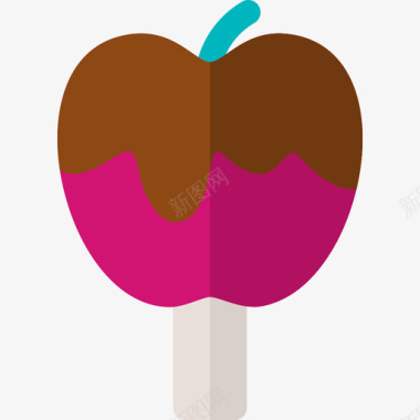 苹果糖果9扁平图标图标