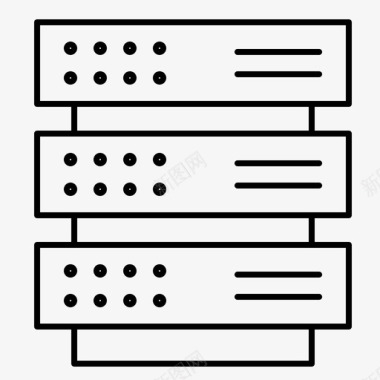 服务器网络机架图标图标