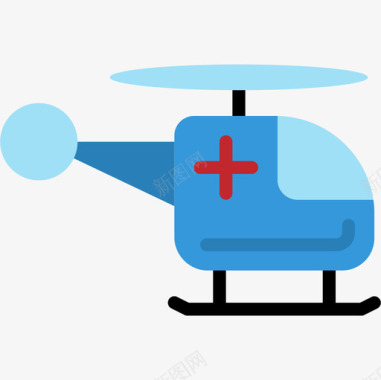 直升机45号医院平的图标图标