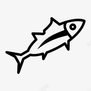 金枪鱼鱼食物图标图标
