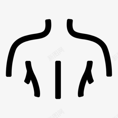 肩部身体男性图标图标