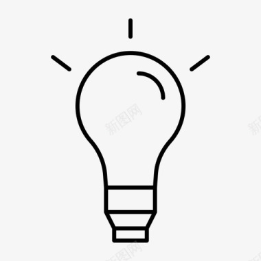 灯泡创意发明图标图标