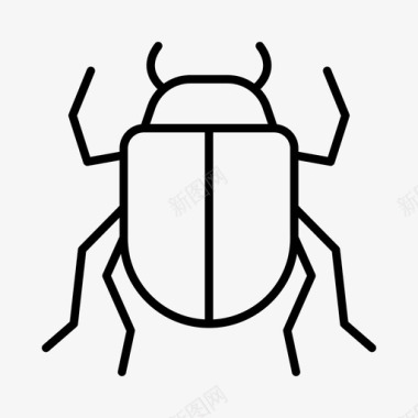 甲虫虫子花园图标图标