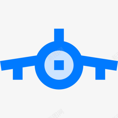 飞机飞机4蓝色图标图标