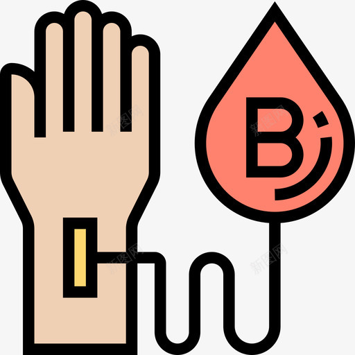 血型献血29线性颜色图标svg_新图网 https://ixintu.com 献血 线性 血型 颜色
