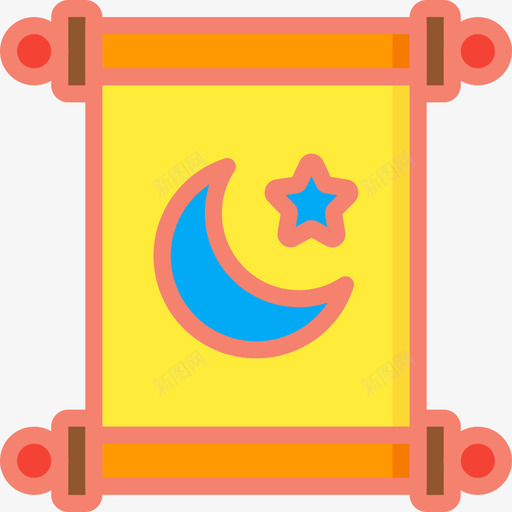 Quranspirituality5linealcolor图标svg_新图网 https://ixintu.com Quran color lineal spirituality