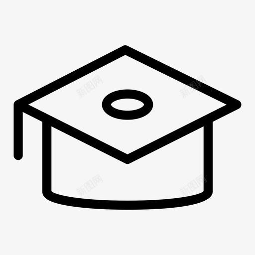 帽子证书学位图标svg_新图网 https://ixintu.com 学位 学校 帽子 毕业 证书