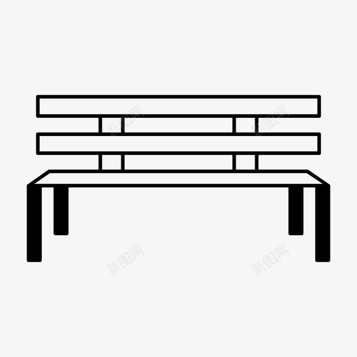 椅子长凳座椅图标svg_新图网 https://ixintu.com 坐椅 座椅 木制 椅子 长凳