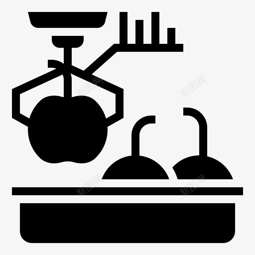 水果货物加工图标svg_新图网 https://ixintu.com 农场 加工 智能 标志 水果 水果加工厂 称重 货物