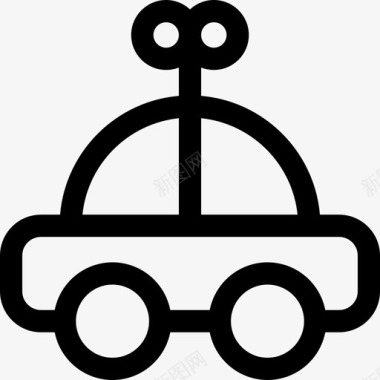 汽车儿童玩具4直线型图标图标