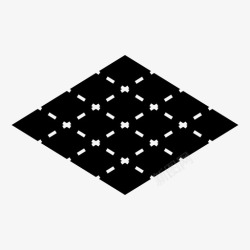 计量单位面积楼层网格图标高清图片