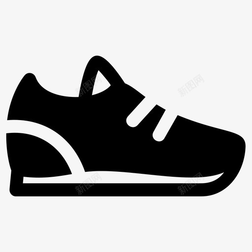 鞋运动鞋图标svg_新图网 https://ixintu.com 运动鞋 鞋