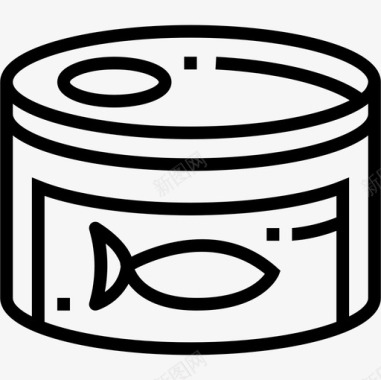 金枪鱼海鲜直系图标图标