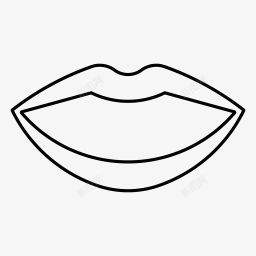 口腔保健健康图标svg_新图网 https://ixintu.com 人体 保健 健康 口腔 嘴唇 器官 微笑