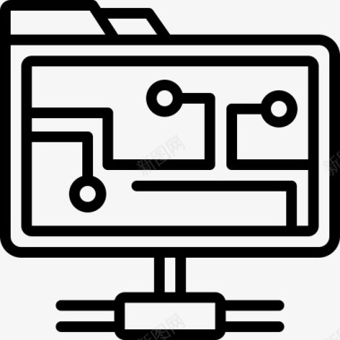 网络文件夹连接internet图标图标