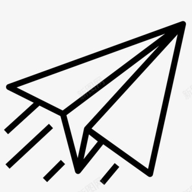 网页杂项飞机邮件图标图标