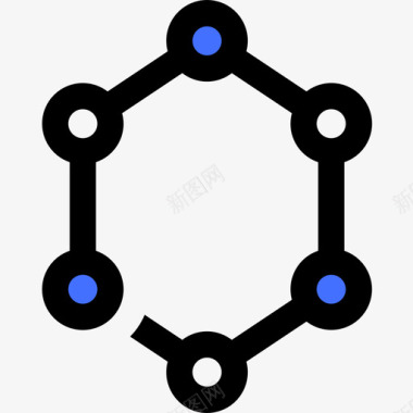 分子56学校蓝色图标图标