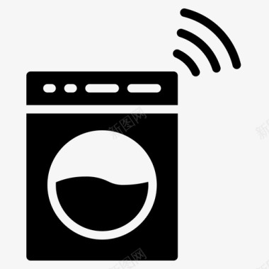 洗衣机物联网44填充物图标图标