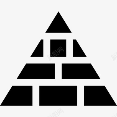 金字塔埃及16填充图标图标