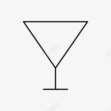 饮料鸡尾酒玻璃杯图标图标