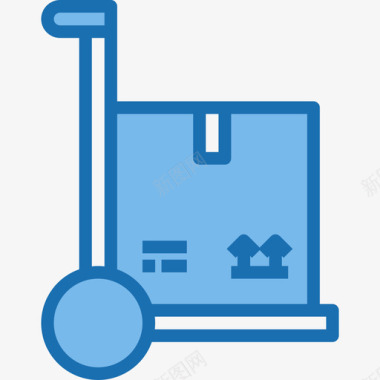 送货购物和电子商务10蓝色图标图标