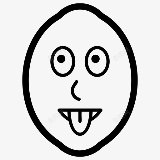 吐舌头柠檬表情符号情感图标svg_新图网 https://ixintu.com 向量 图标 情感 柠檬 符号 舌头 表情