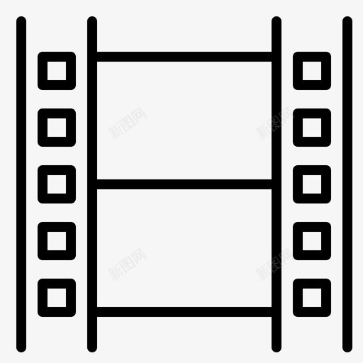电影媒体多媒体图标svg_新图网 https://ixintu.com 多媒体 媒体 电影 视频制作