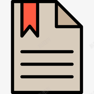 文档书签标签4线颜色图标图标