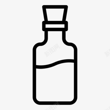 带塞瓶仪器化学图标图标