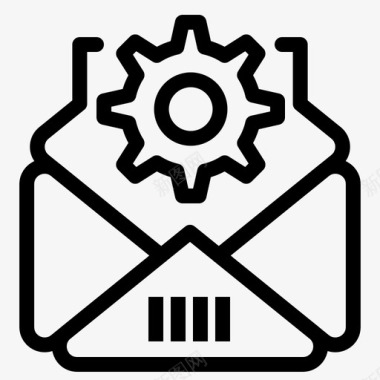 邮件设备设置图标图标