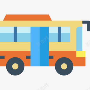 公共汽车交通152平图标图标