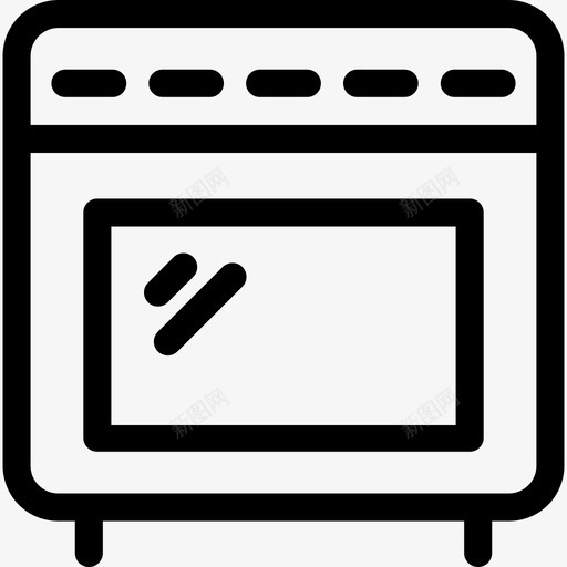 烤箱厨房47线性图标svg_新图网 https://ixintu.com 厨房47 烤箱 线性