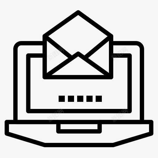 服务器笔记本电脑邮件图标svg_新图网 https://ixintu.com 任务 打开 服务器 电脑 笔记本 邮件 项目管理
