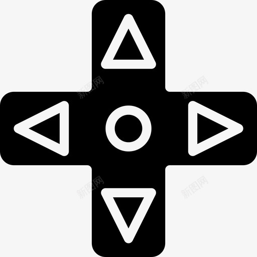 游戏控制器游戏控制器4实心图标svg_新图网 https://ixintu.com 实心 游戏控制器 游戏控制器4
