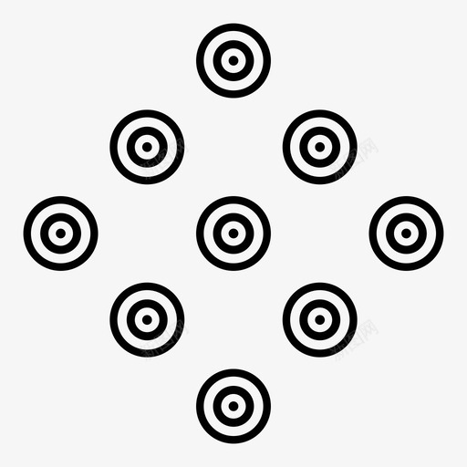 图案画笔圆圈图标svg_新图网 https://ixintu.com 几何图案 图案 圆圈 瓷砖 画笔