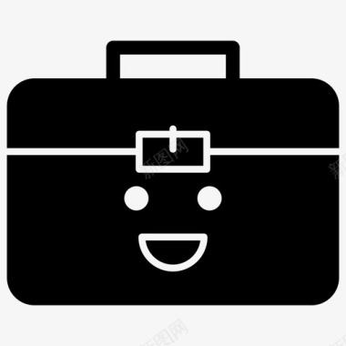 手提箱公文包表情符号图标图标