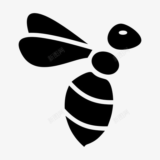 蜜蜂蜂蜜昆虫图标svg_新图网 https://ixintu.com 大自然 昆虫 蛰 蜂蜜 蜜蜂